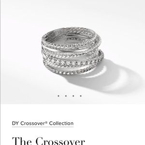 David Yurman Wide Ring with Diamonds